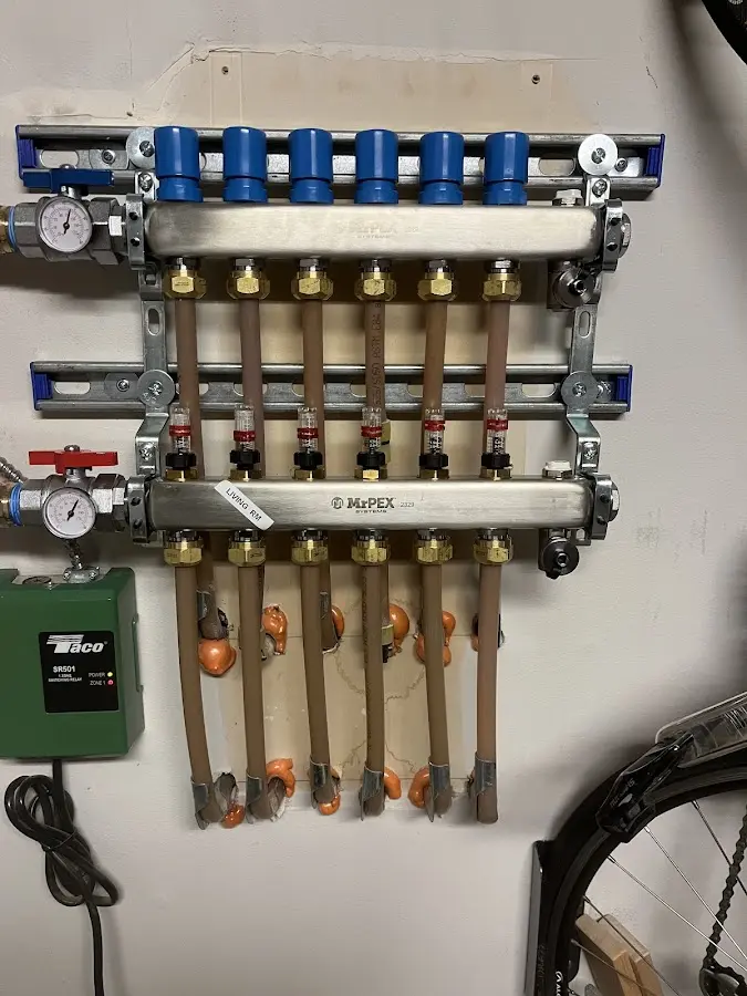 Plumber performing Gas Line Installation at a residential property in Toppenish